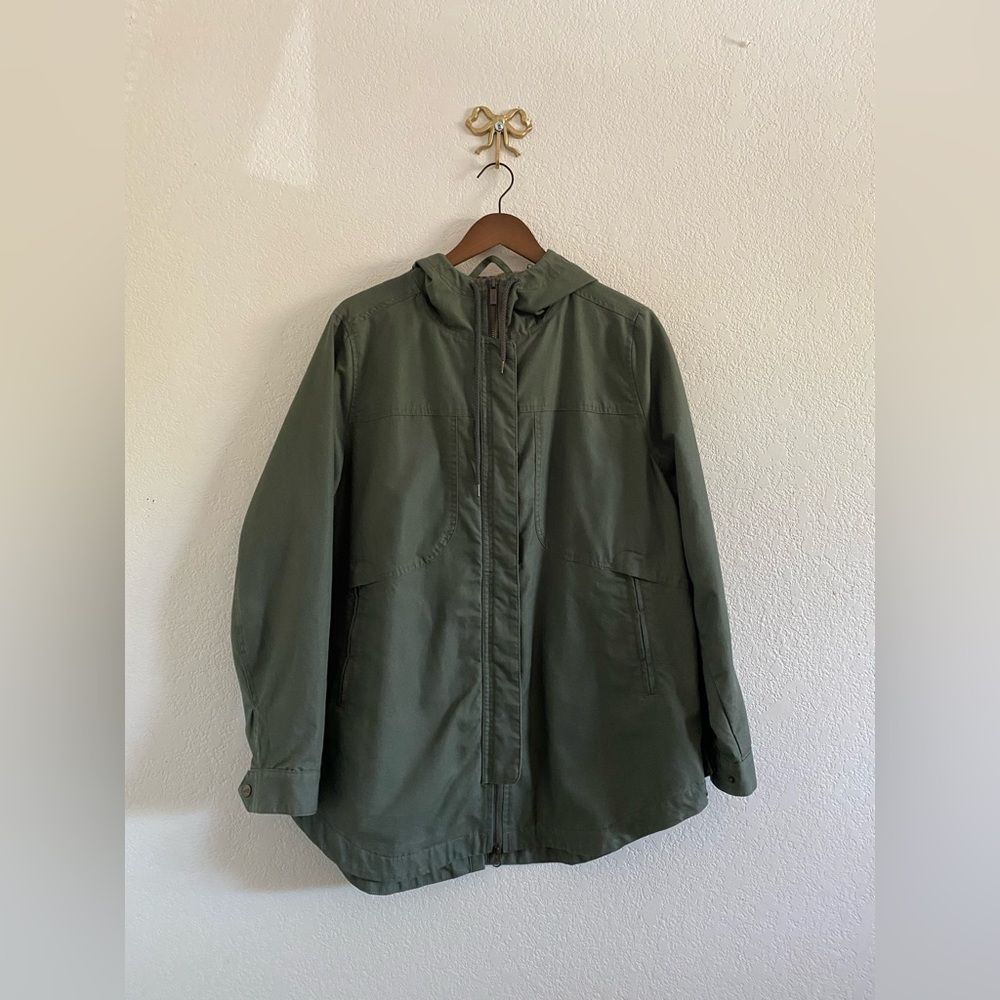 Toad&Co Tangerine Falls Jacket XL Olive Green Utility Organic Cotton Gorpcore